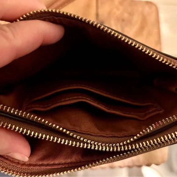 Coach Wristlet in Signature Canvas. - Picture 3 of 10